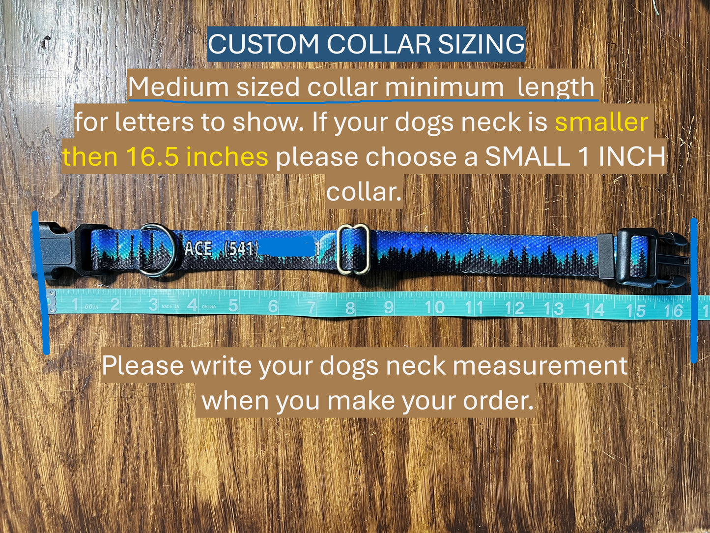 Nature inspired with Custom Name and Number | Handmade Dog Collars
