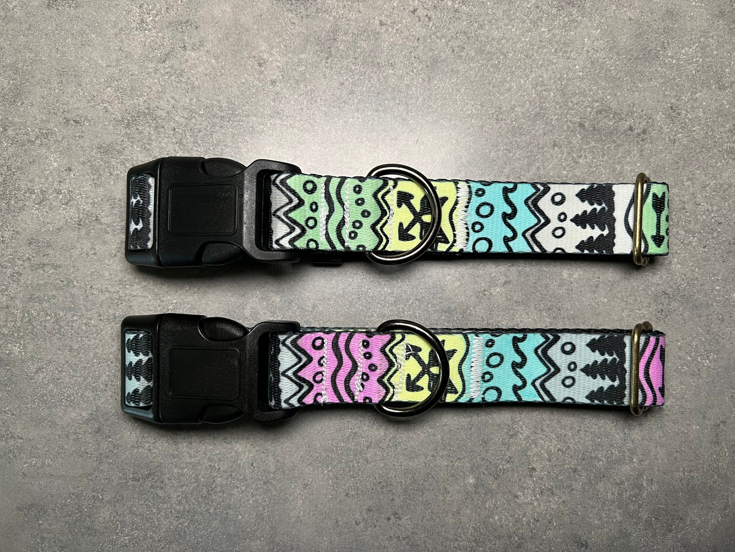 COLOR CHANGING PNW Elements Dog Collar | Hand Painted Dog Collar