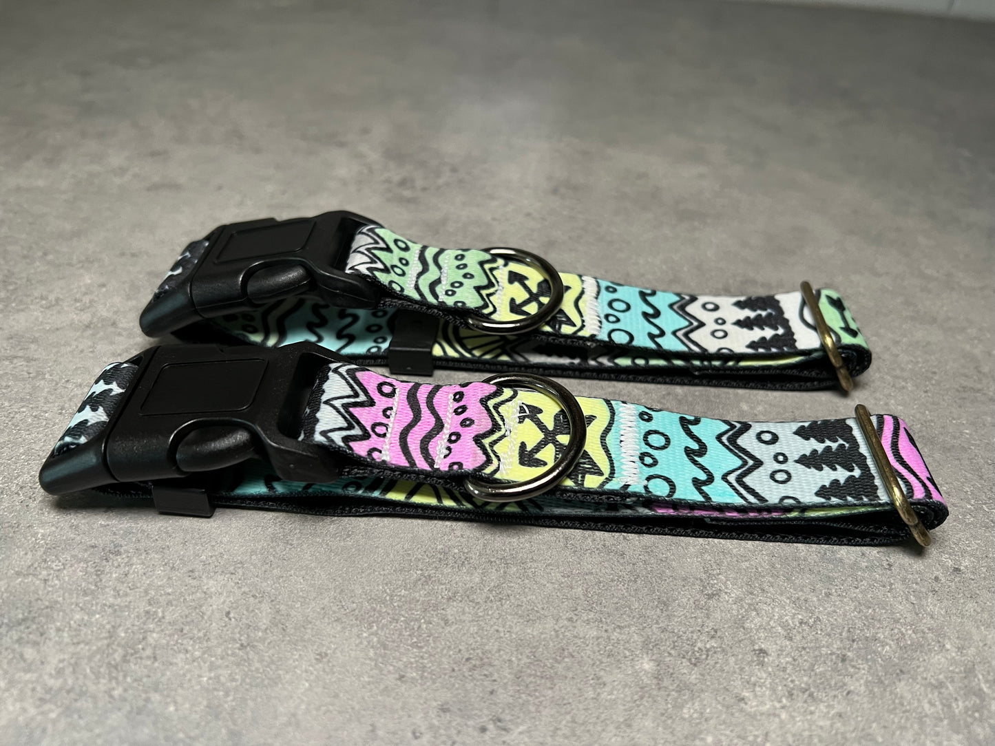 COLOR CHANGING PNW Elements Dog Collar | Hand Painted Dog Collar