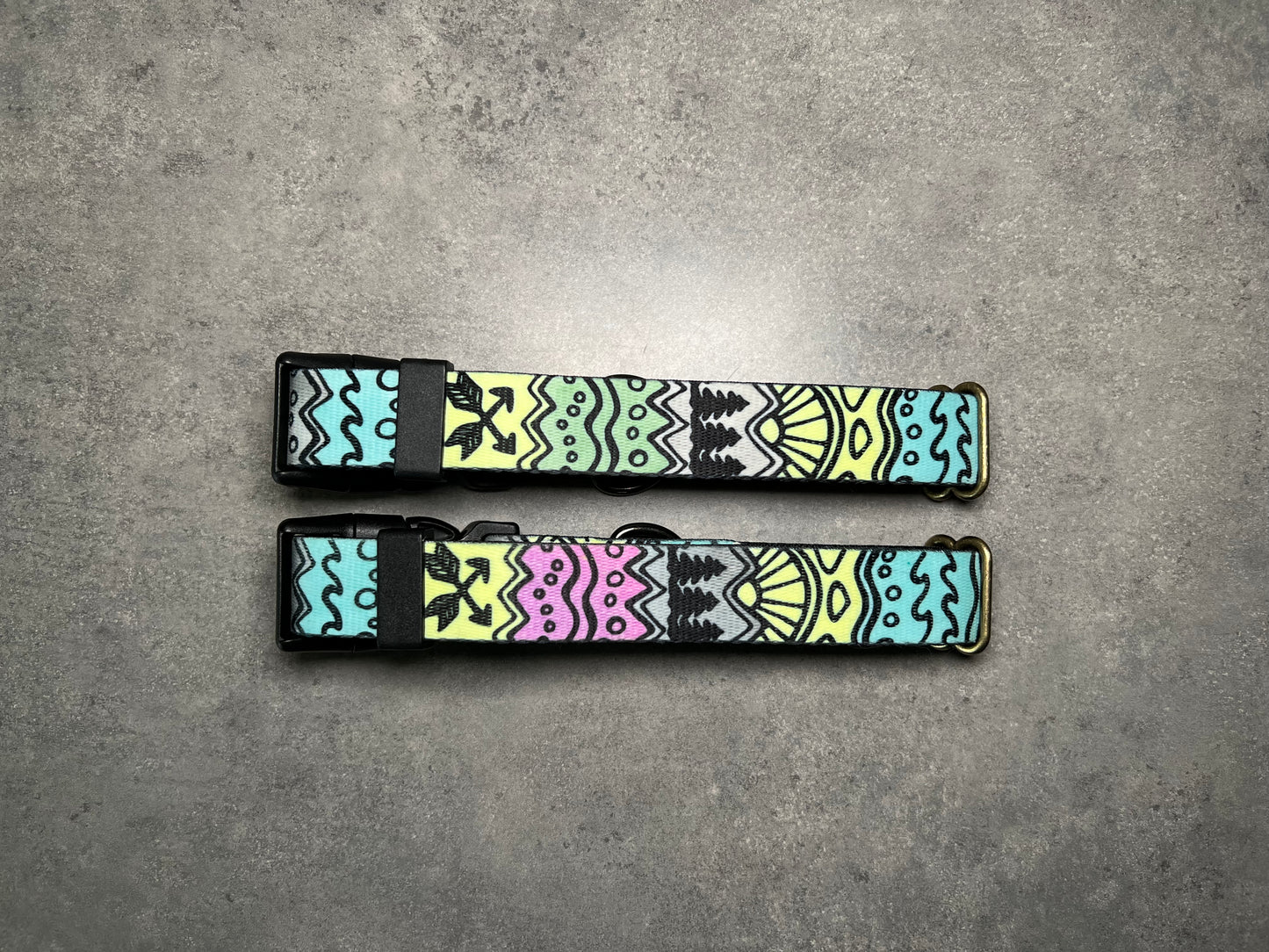 COLOR CHANGING PNW Elements Dog Collar | Hand Painted Dog Collar