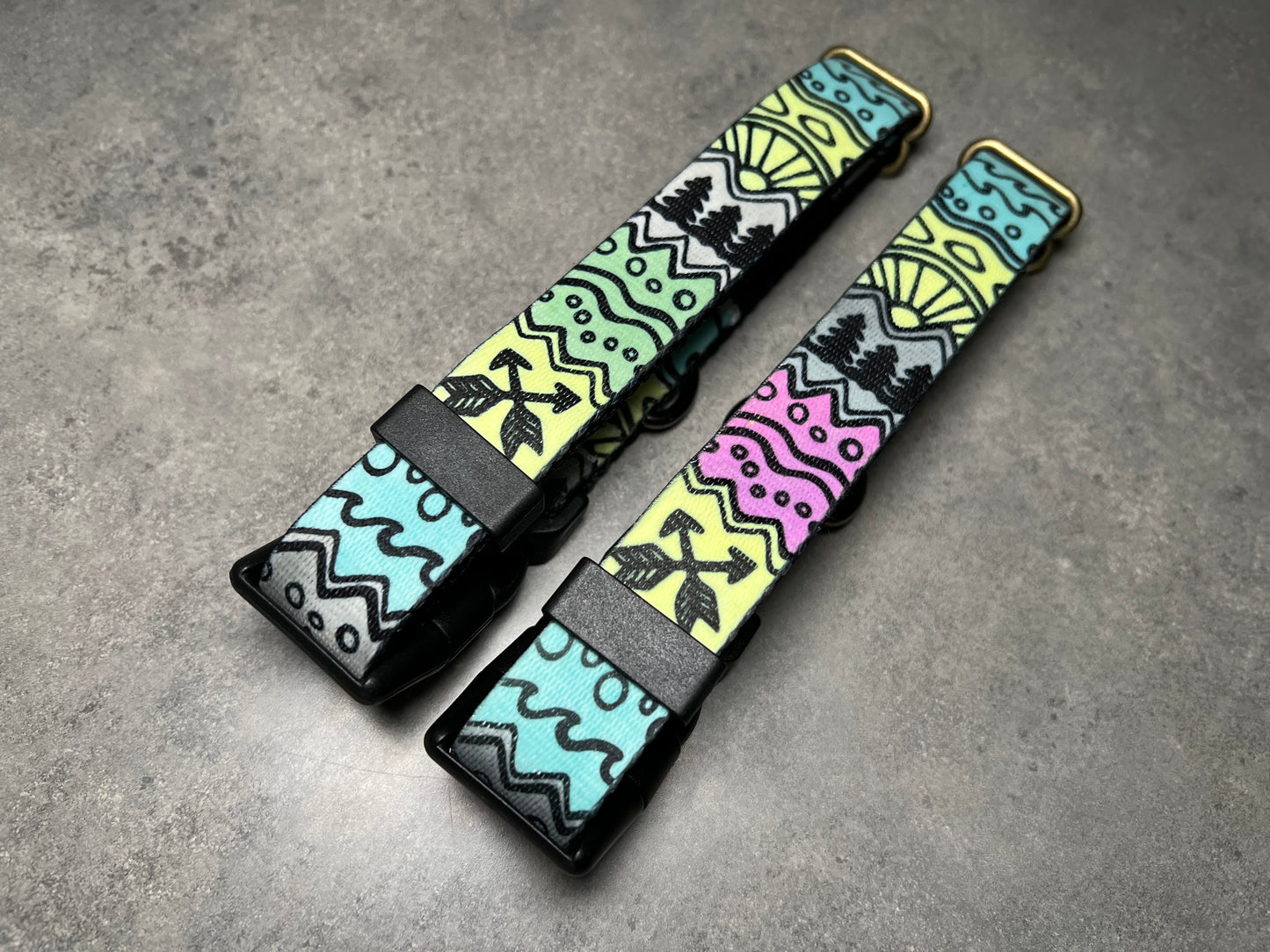 COLOR CHANGING PNW Elements Dog Collar | Hand Painted Dog Collar