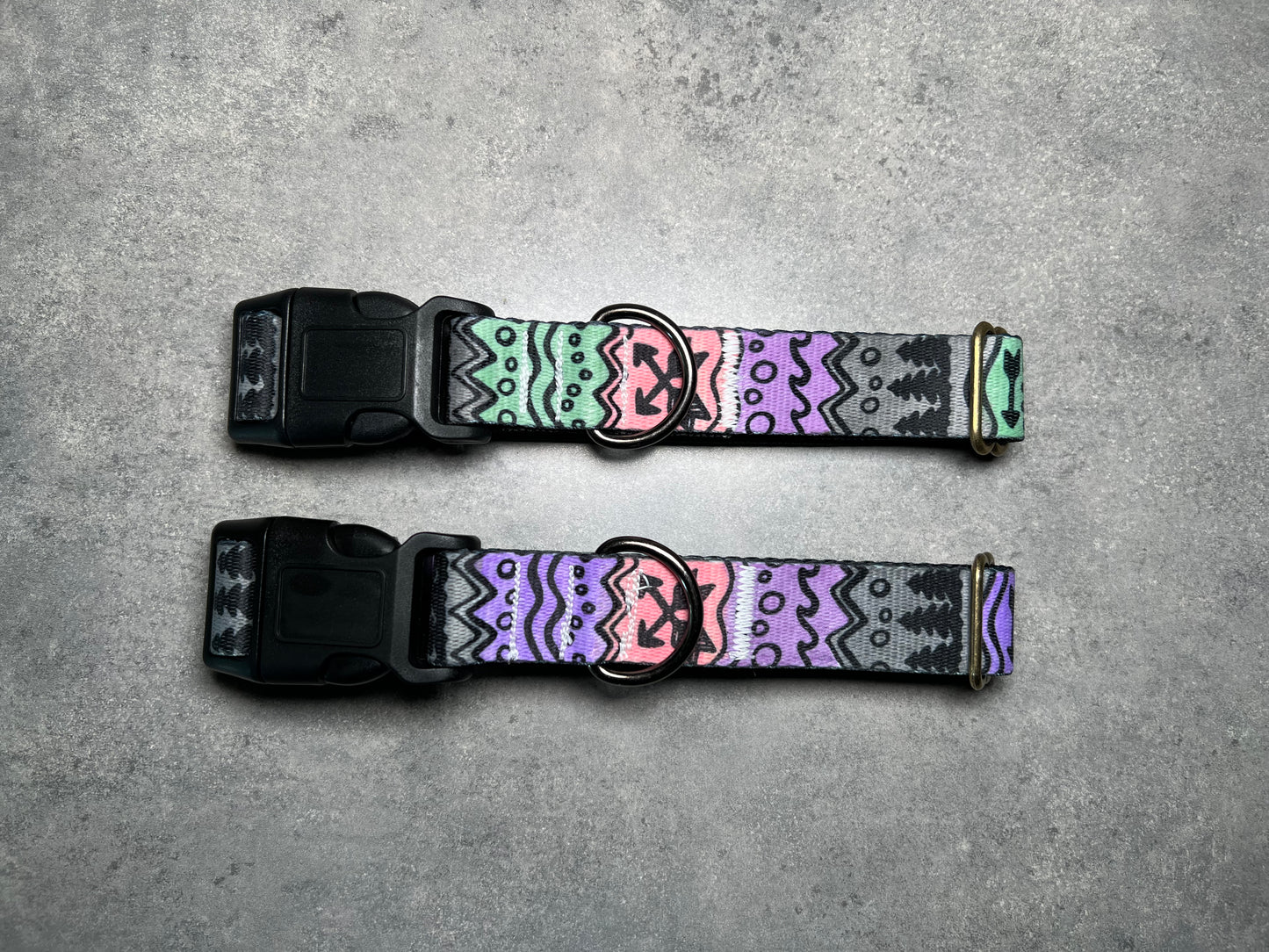 COLOR CHANGING PNW Elements Dog Collar | Hand Painted Dog Collar