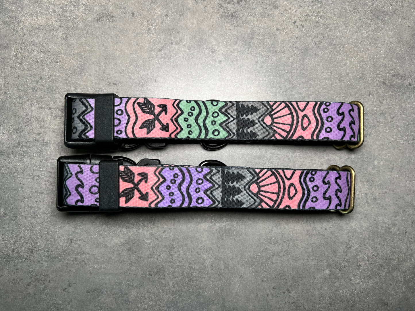 COLOR CHANGING PNW Elements Dog Collar | Hand Painted Dog Collar