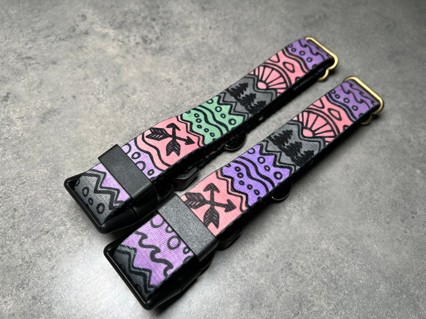COLOR CHANGING PNW Elements Dog Collar | Hand Painted Dog Collar
