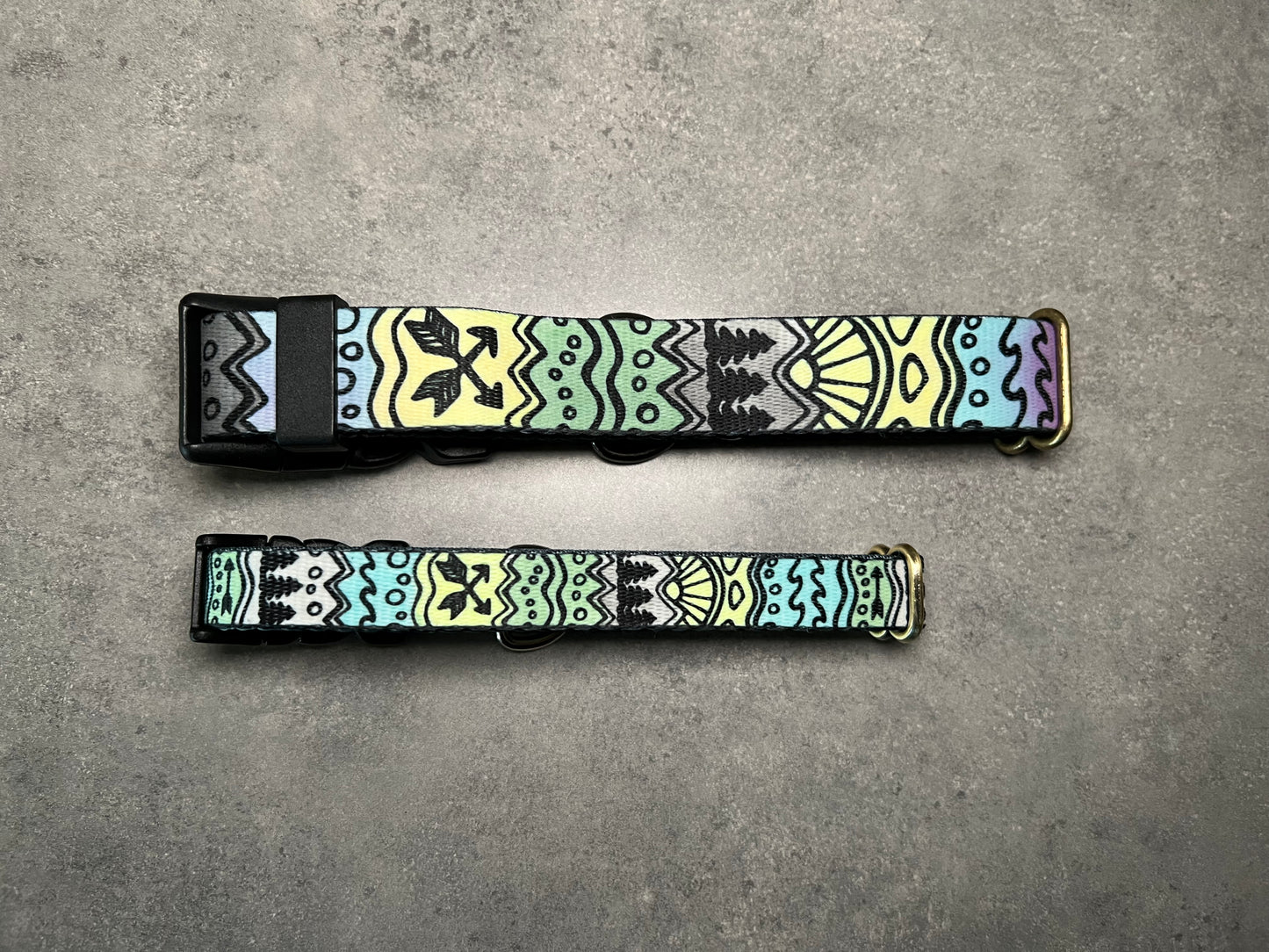 COLOR CHANGING PNW Elements Dog Collar | Hand Painted Dog Collar