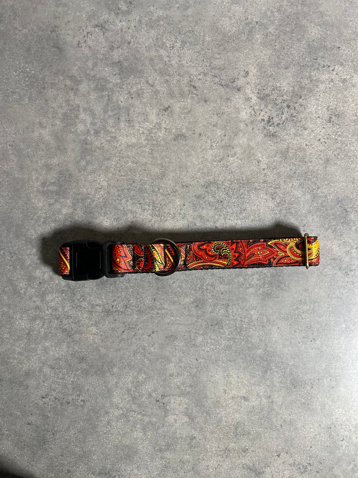 Paisley on Fire or Ice | Handmade Dog Collar