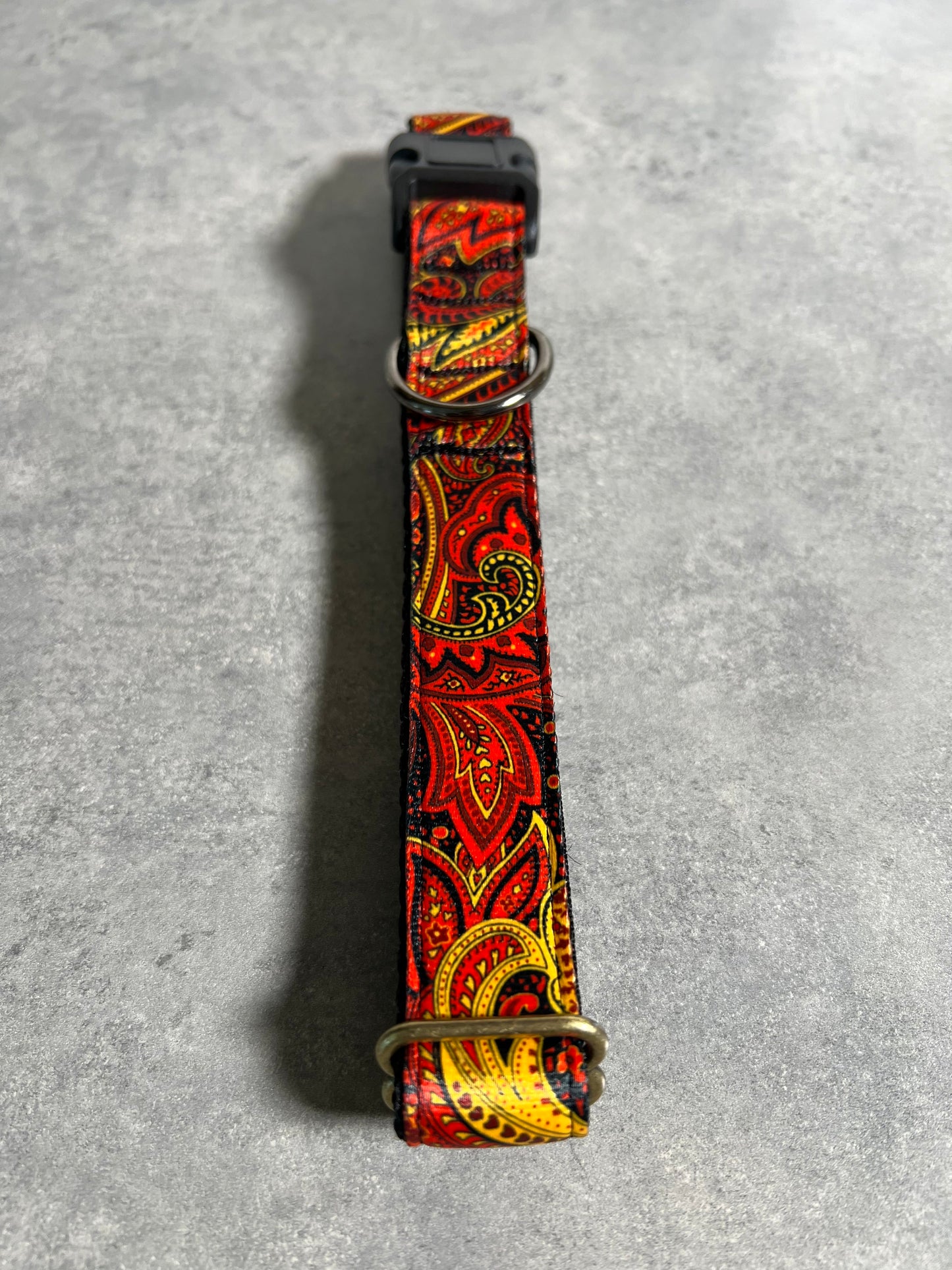 Paisley on Fire or Ice | Handmade Dog Collar