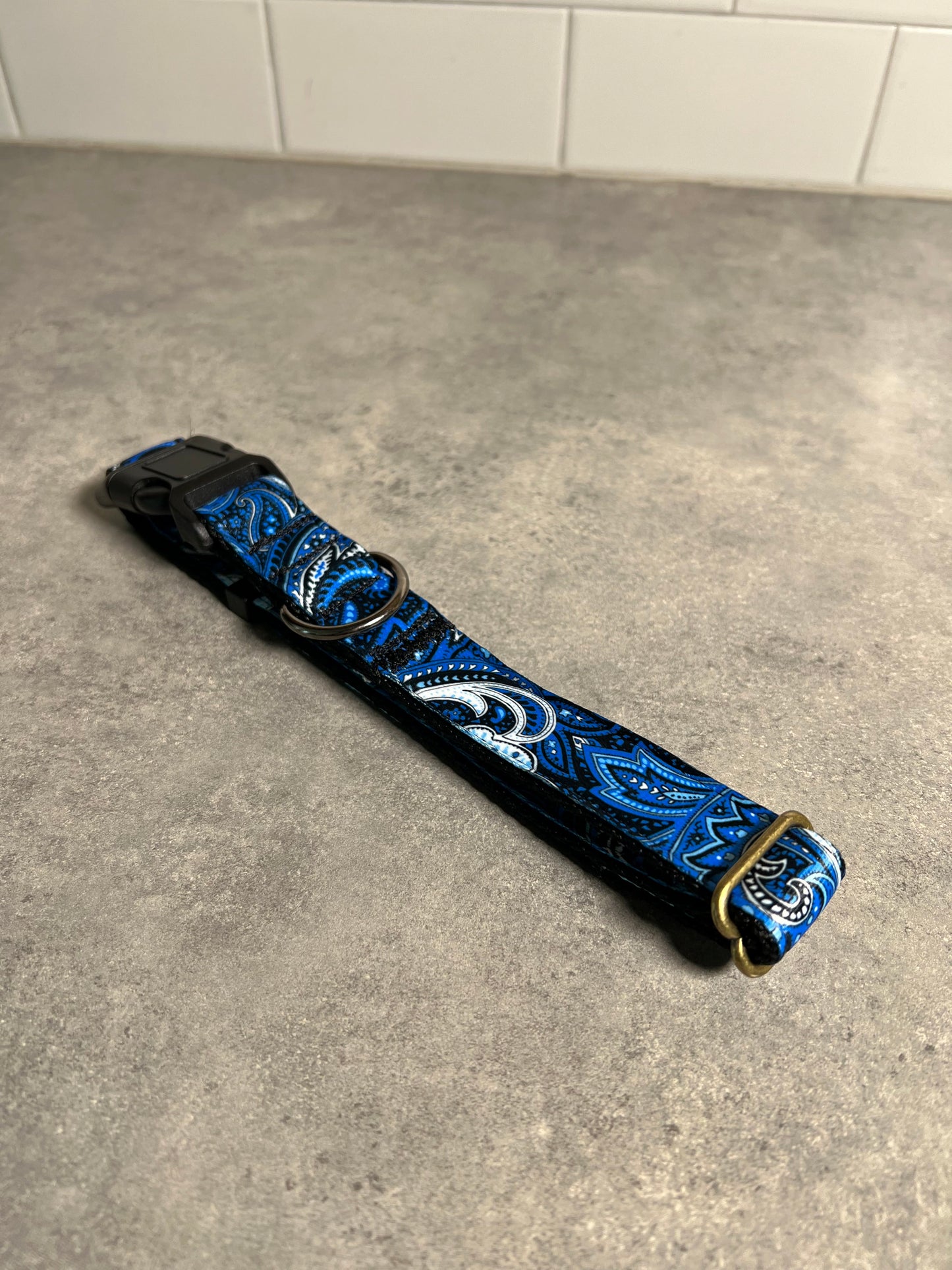 Paisley on Fire or Ice | Handmade Dog Collar