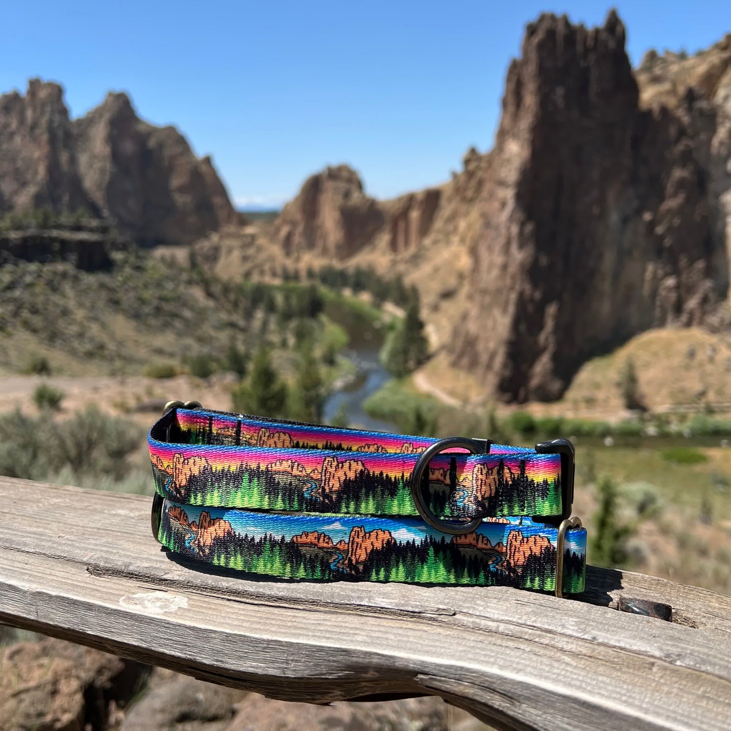 Smith Rock Blue Sky Adventures | Handmade Dog Collar
