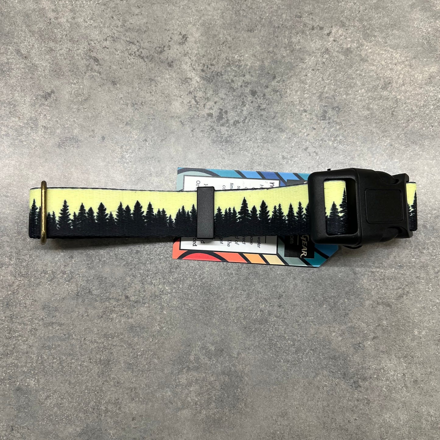 COLOR CHANGING Sunset Forest Dog Collar | Hand Painted Dog Collar