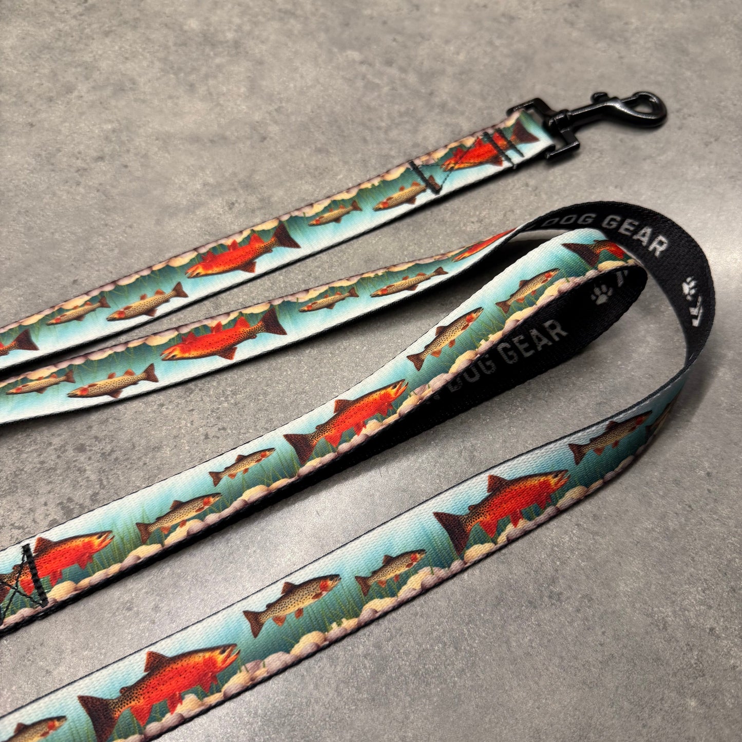 Trout Trekker | Handmade Dog Collar