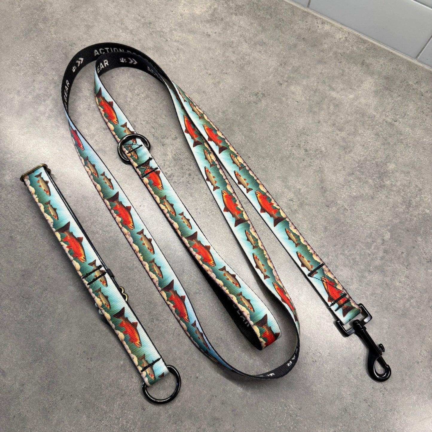 Trout Trekker | Handmade Dog Collar