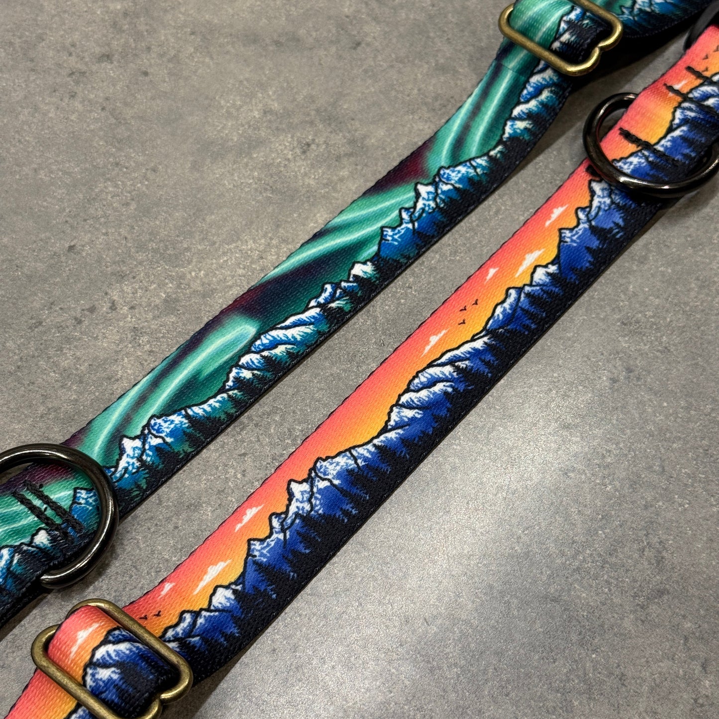Emerald Skyfire Teton Range | Handmade Dog Collar