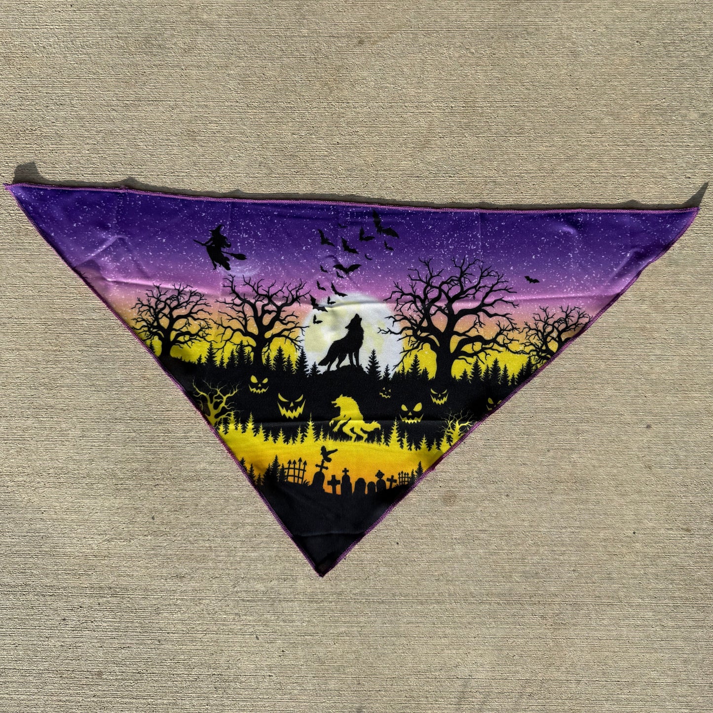 Spooky Howl-O-ween | Tie on Dog Bandana
