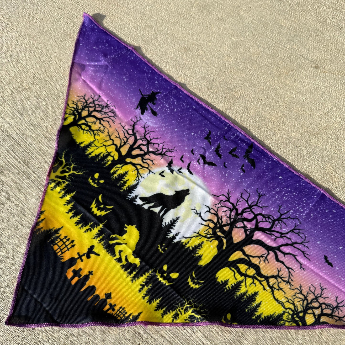 Spooky Howl-O-ween | Tie on Dog Bandana