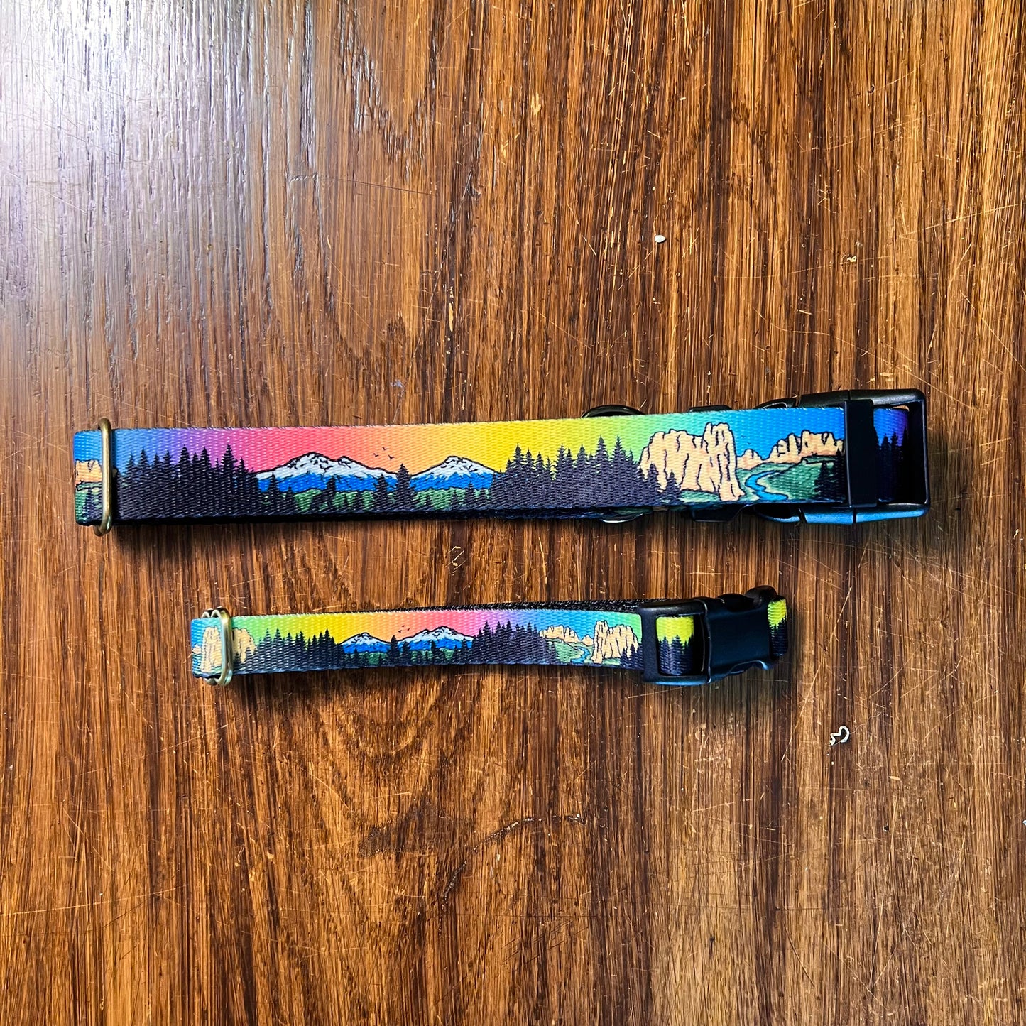 Central Oregon Wonders Dog Collar | Smith Rock & Three Sisters Design