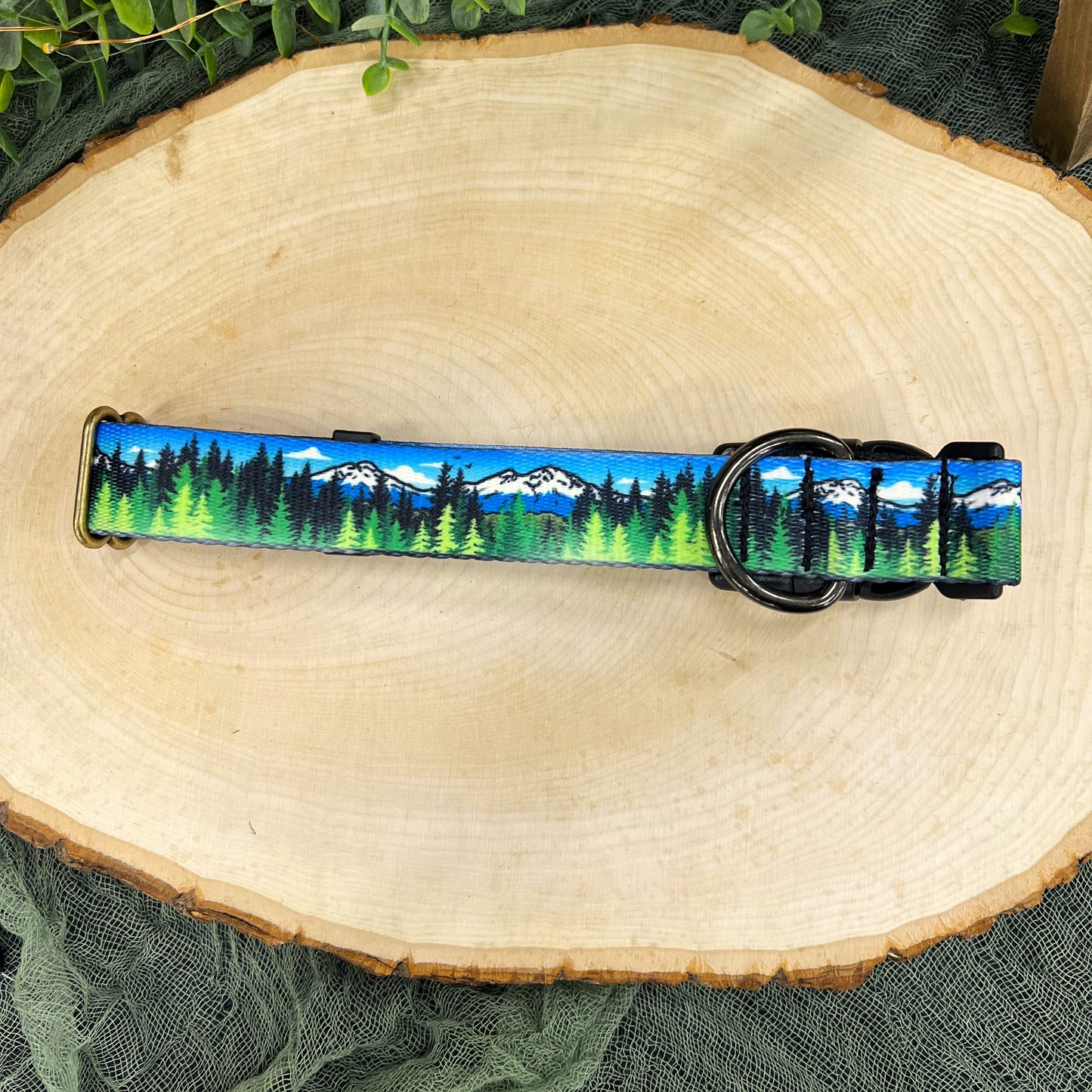 Blue Sky Three Sisters | Handmade Dog Collar