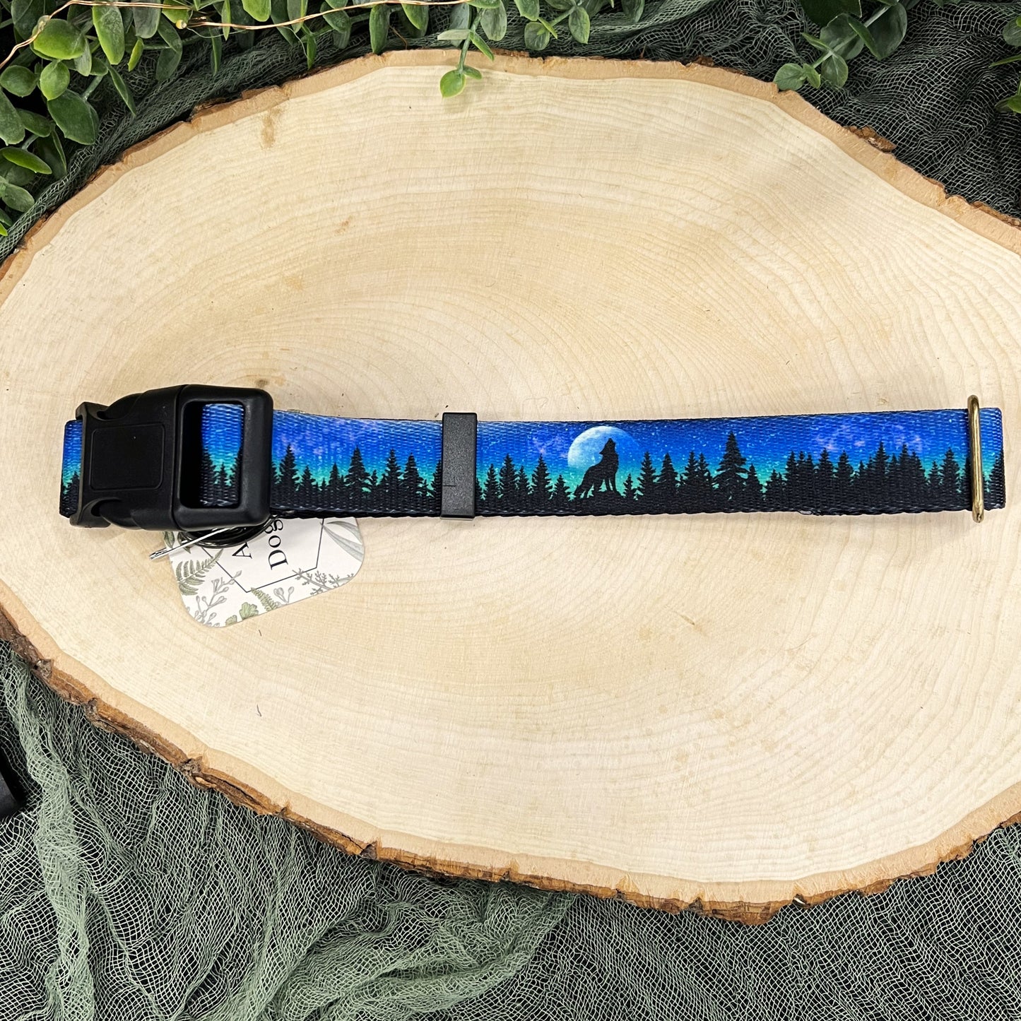 Midnight Wolf Collar | Handmade Dog Collar