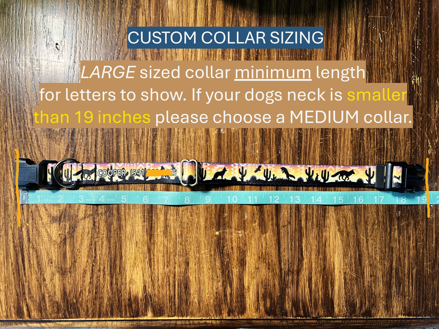 Nature inspired with Custom Name and Number | Handmade Dog Collars