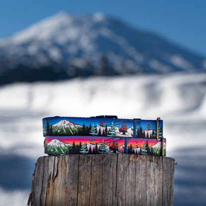Mt. Bachelor Alpenglow Dog Collar | Handmade in Bend Oregon