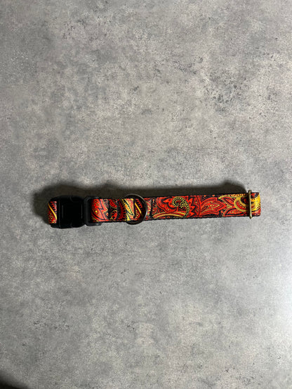 Paisley on Fire or Ice | Handmade Dog Collar