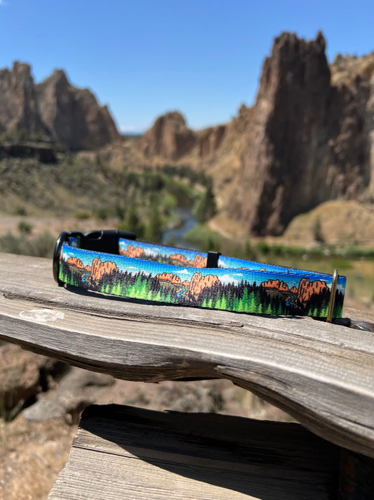 Smith Rock Blue Sky Adventures | Handmade Dog Collar