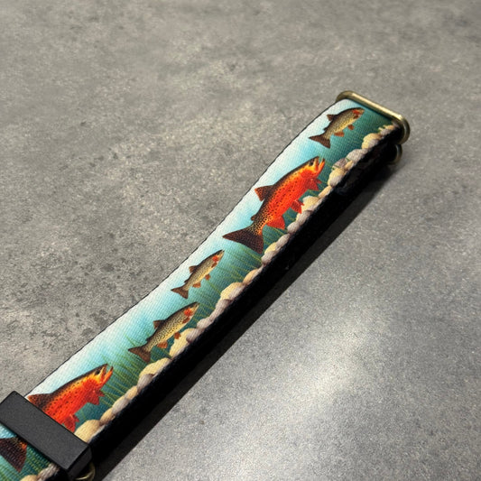 Trout Trekker | Handmade Dog Collar