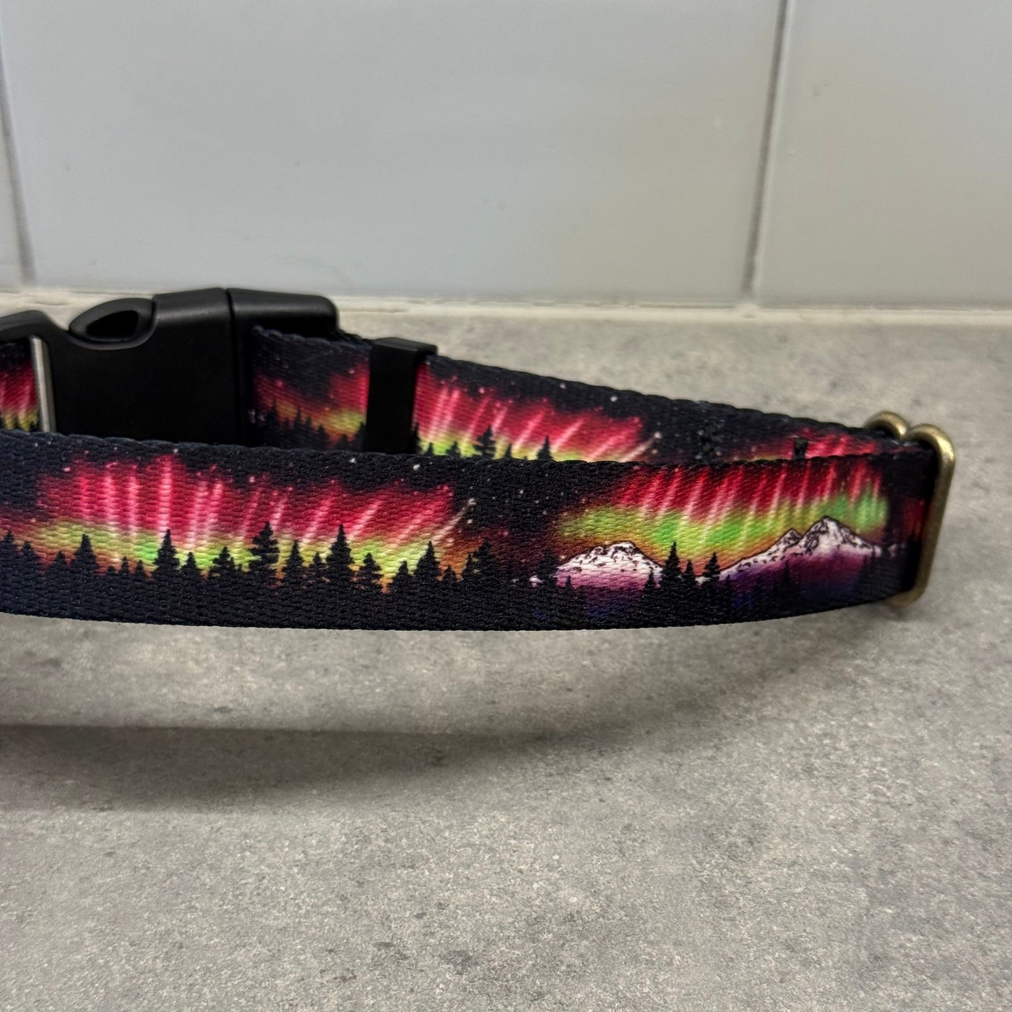 Aurora Mountain Magic | Handmade Dog Collar