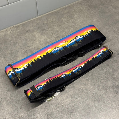 Three Sisters Sunset Dog Collar | Handmade Dog Collar