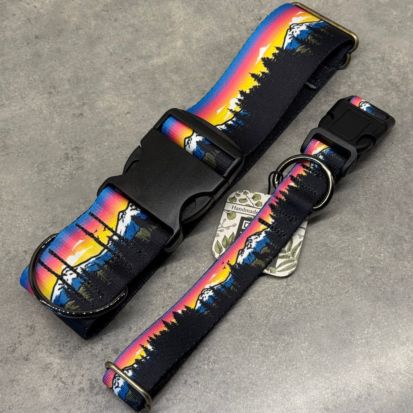 Three Sisters Sunset Dog Collar | Handmade Dog Collar