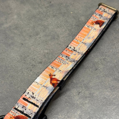 Winterwood Foxes | Handmade Dog Collar