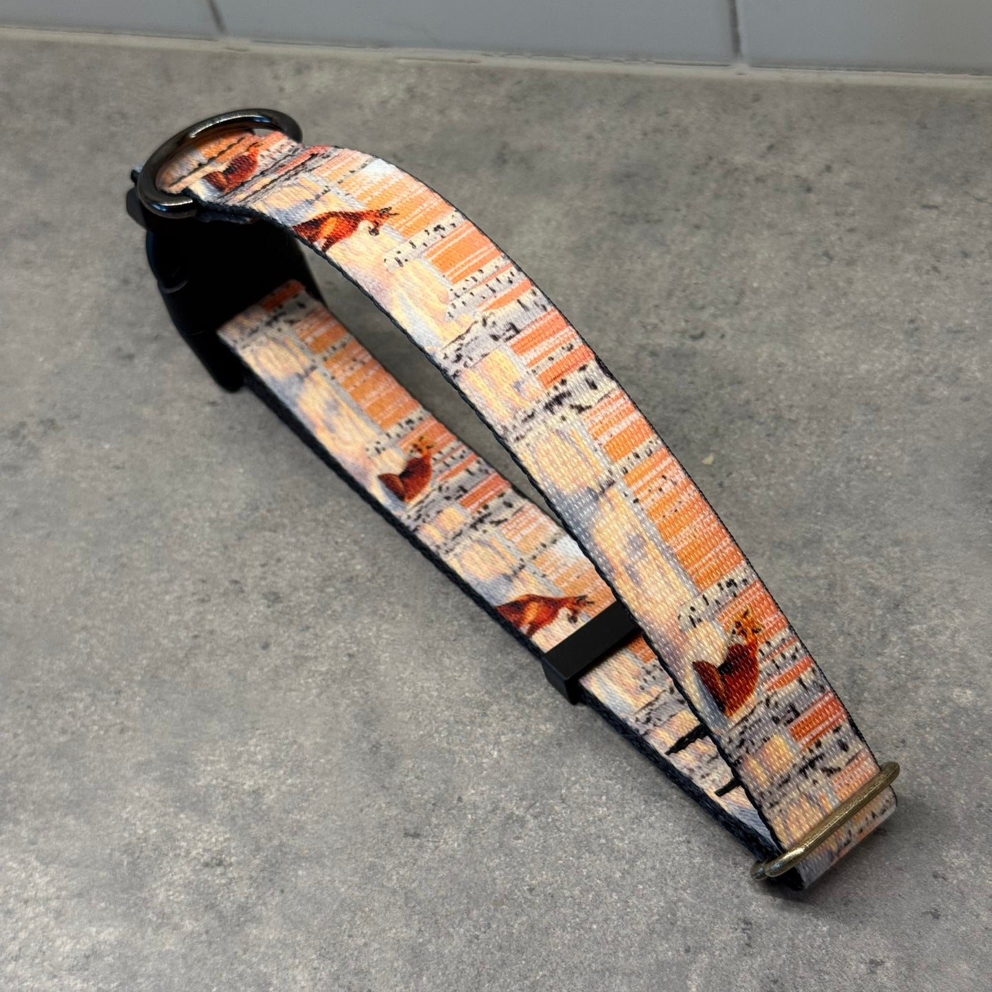 Winterwood Foxes | Handmade Dog Collar