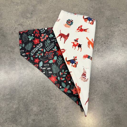 Pup Poinsettias | Christmas Dog Bandana