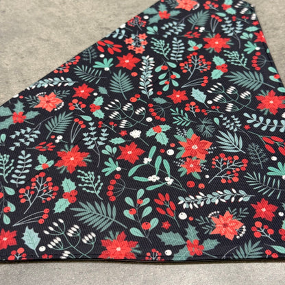 Pup Poinsettias | Christmas Dog Bandana