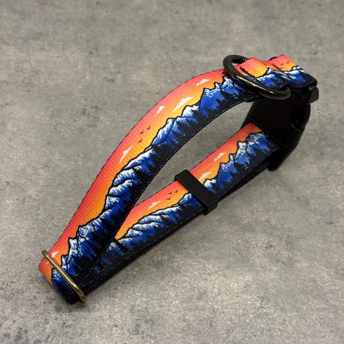 Rosegold Teton Range | Handmade Dog Collar