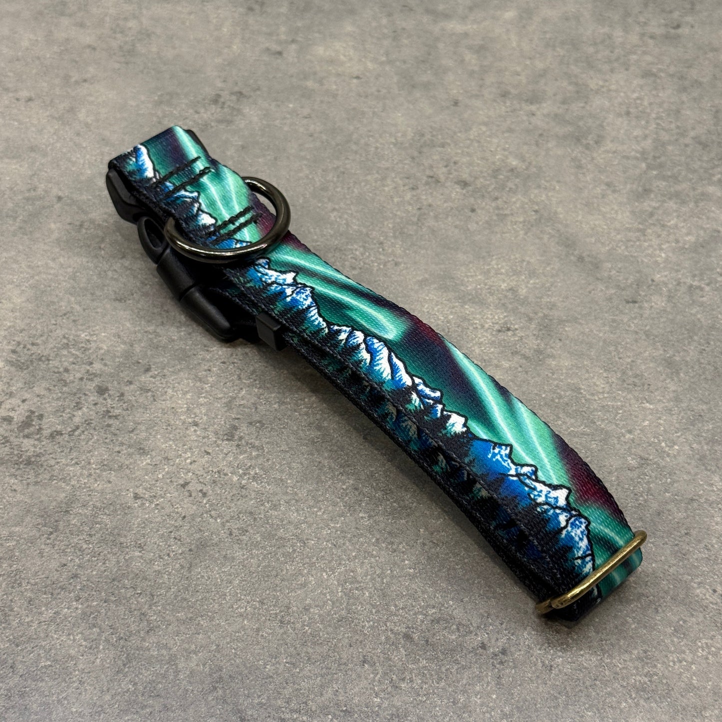 Emerald Skyfire Teton Range | Handmade Dog Collar