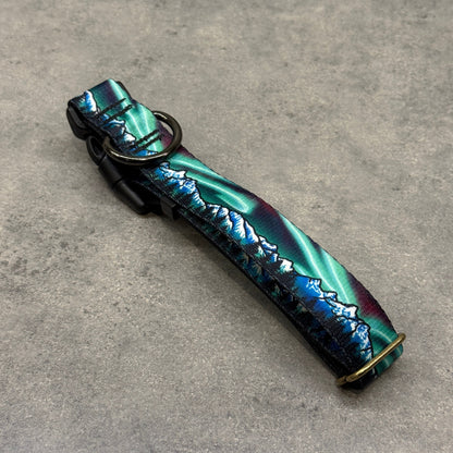 Emerald Skyfire Teton Range | Handmade Dog Collar