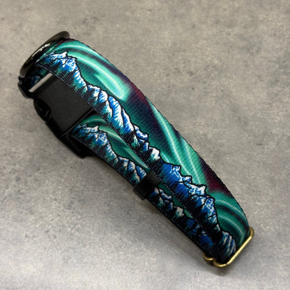 Emerald Skyfire Teton Range | Handmade Dog Collar