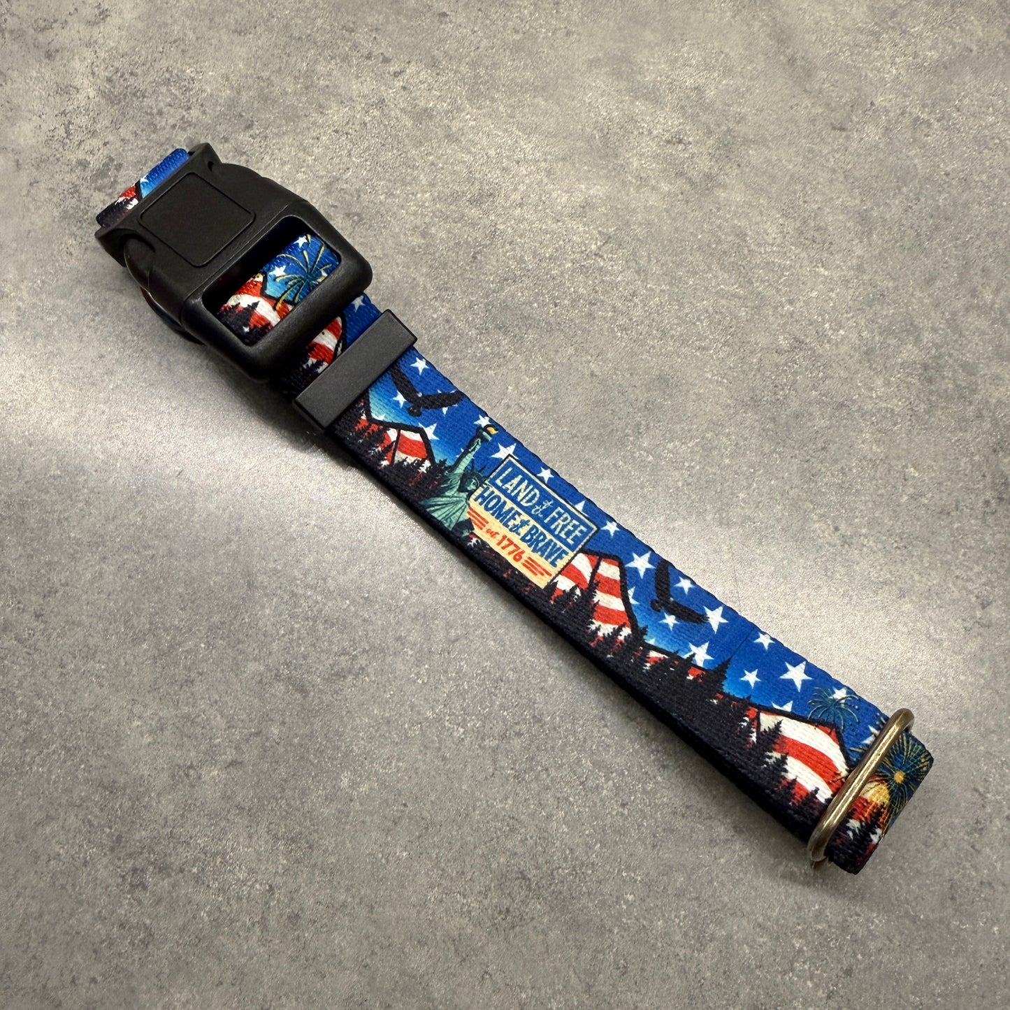 Land of the Free for 250 years! | Handmade Dog Collar