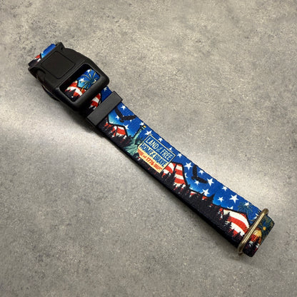 Land of the Free for 250 years! | Handmade Dog Collar