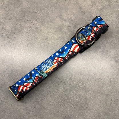 Land of the Free for 250 years! | Handmade Dog Collar