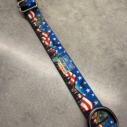 Land of the Free for 250 years! | Handmade Dog Collar