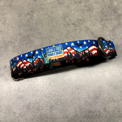Land of the Free for 250 years! | Handmade Dog Collar
