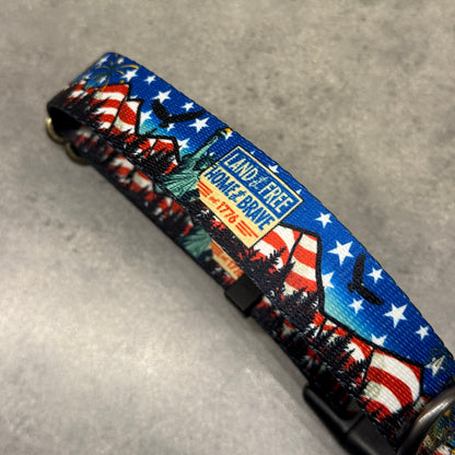 Land of the Free for 250 years! | Handmade Dog Collar