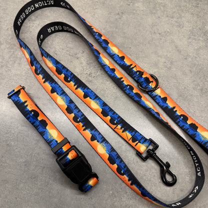 Retro Rockaway Beach Dog Collar | Handmade Oregon Coast Design