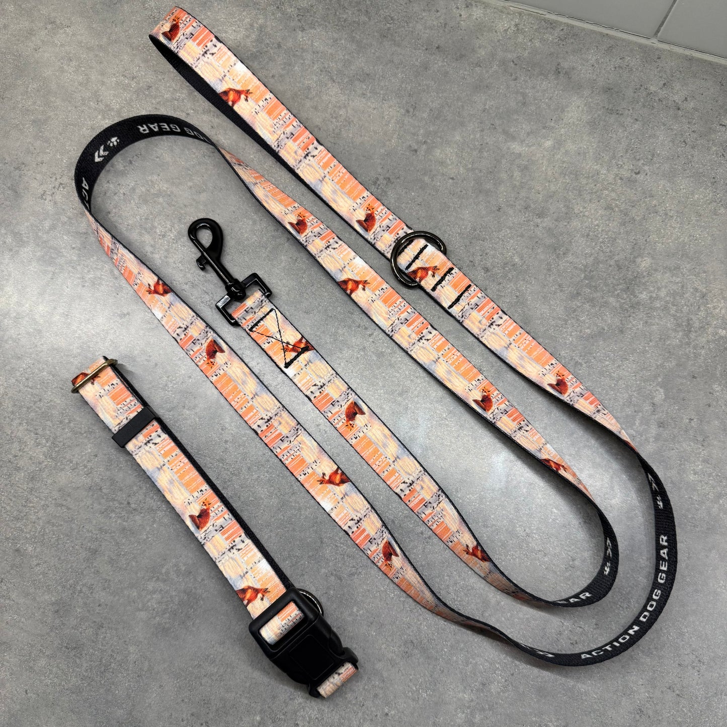 Winterwood Foxes | Handmade 6ft Leash