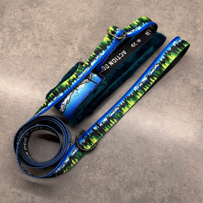 Blue Sky Three Sisters Minky Slip Collar + Built-In Leash