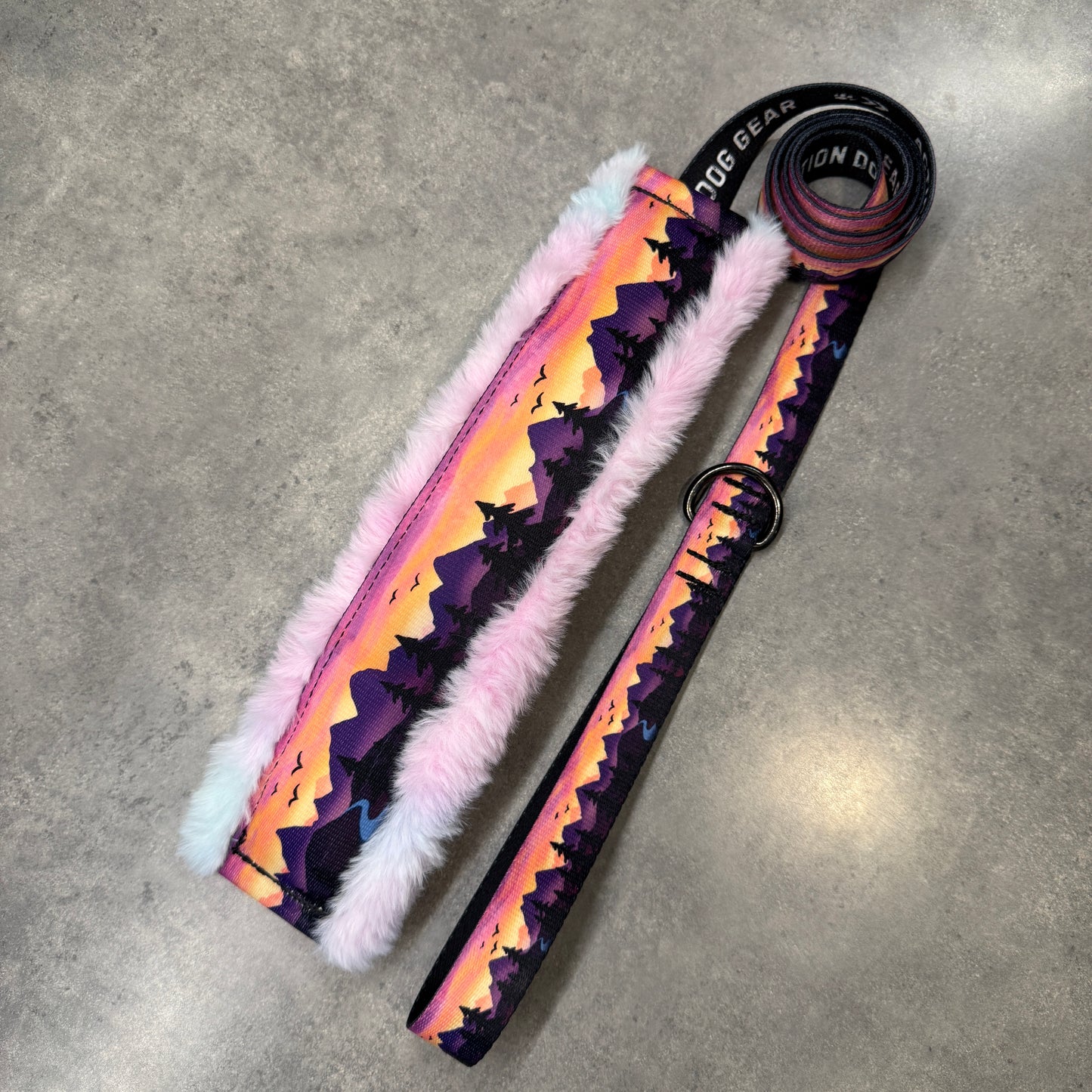 Violet Horizons Minky Slip Collar + Built-In Leash | Handmade