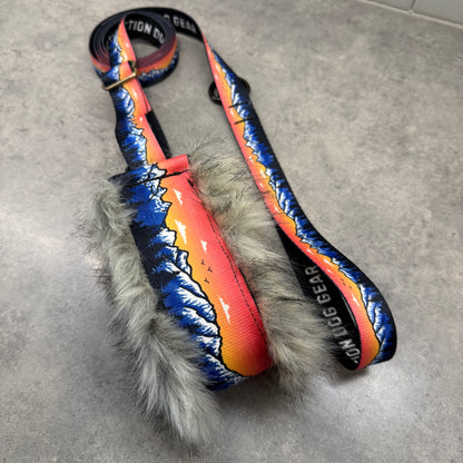 Rosegold Tetons Natural Minky Slip Collar + Built-In Leash | Handmade