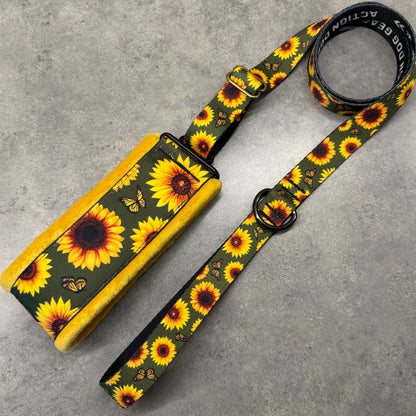 Sunflower Paradise Minky Slip Leash